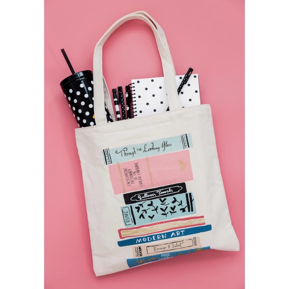 NWT kate spade new york Canvas Book Tote